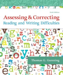Assessing and Correcting Reading and Writing Difficulties 6th Edition - Original PDF ebook