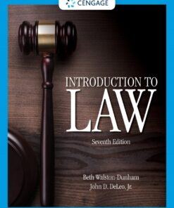 Introduction to Law 7th Edition - Original PDF ebook