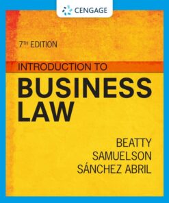 Introduction to Business Law 7th Edition - Original PDF ebook