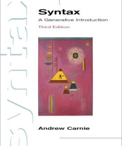 Syntax: A Generative Introduction 3rd Edition - Original PDF ebook