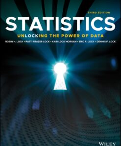Statistics: Unlocking the Power of Data 3rd Edition - Original PDF ebook