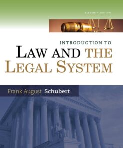 Introduction to Law and the Legal System 11th Edition - Original PDF ebook
