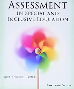 Assessment in Special and Inclusive Education 13th Edition - Original PDF ebook