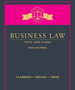 Business Law: Text and Cases 14th Edition - Original PDF ebook