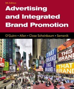 Advertising and Integrated Brand Promotion 8th Edition - Original PDF ebook